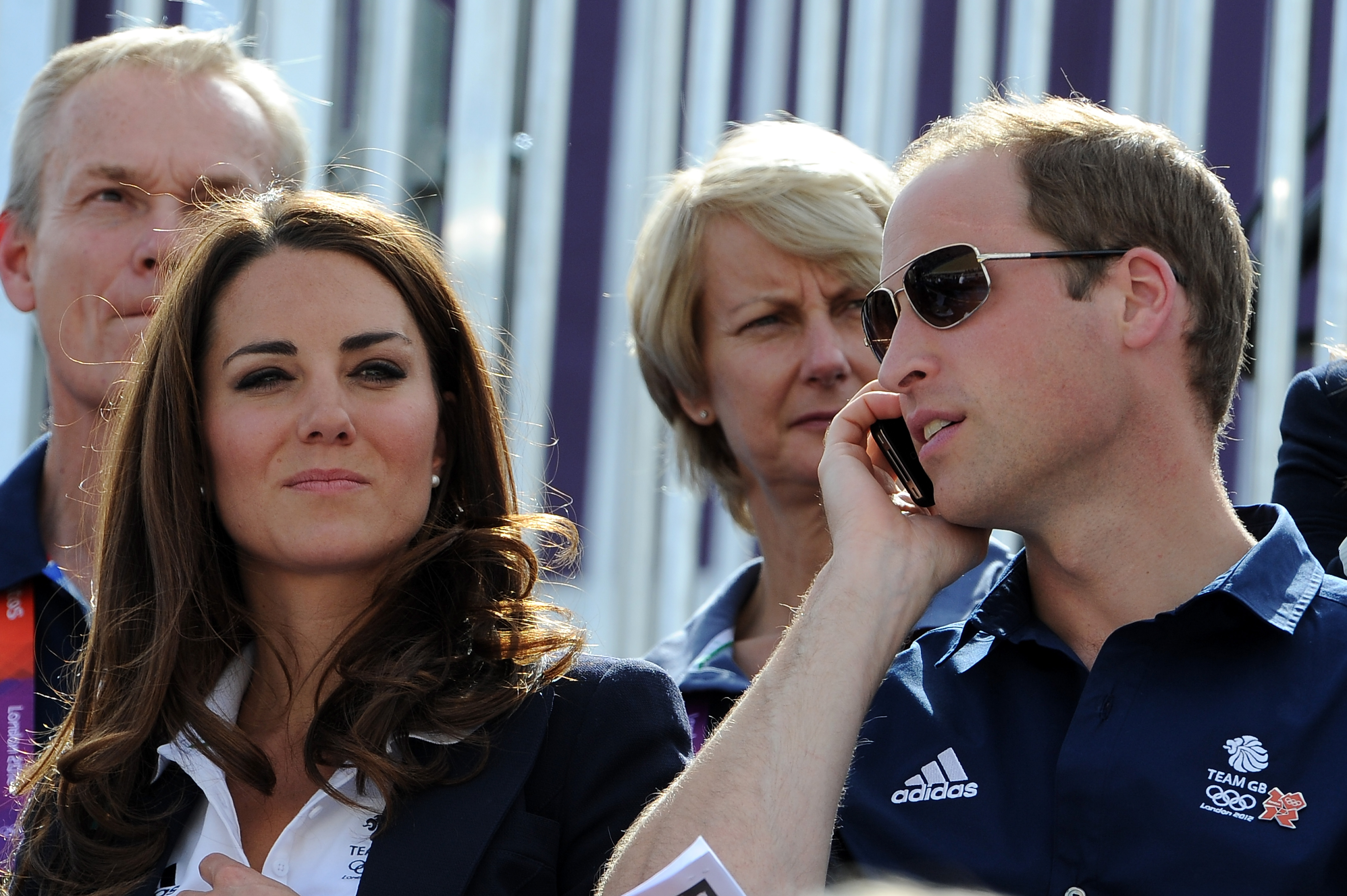 Kate Middleton y el príncipe William en el evento ecuestre Eventing Cross Country en Londres, Inglaterra, el 30 de julio de 2012 | Fuente: Getty Images