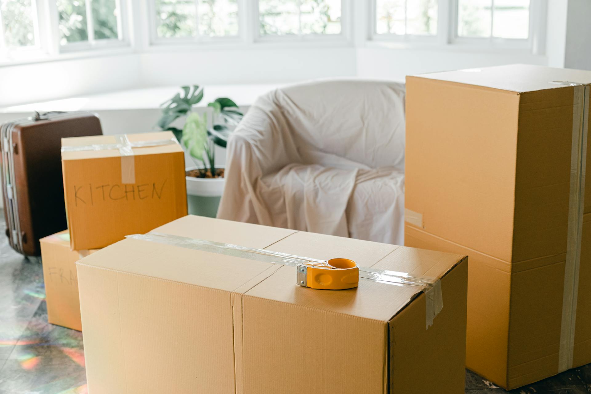 Cajas embaladas en un apartamento | Fuente: Pexels