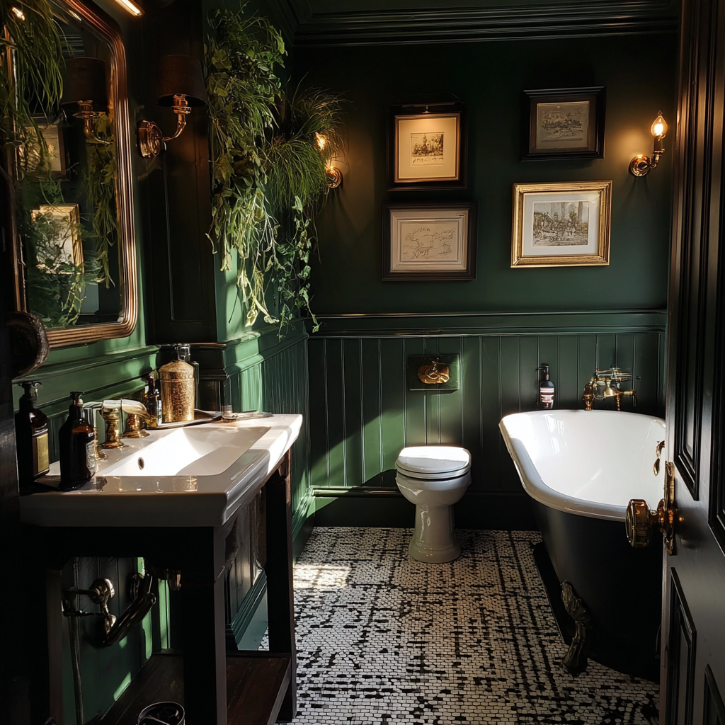 El interior de un cuarto de baño | Fuente: Midjourney