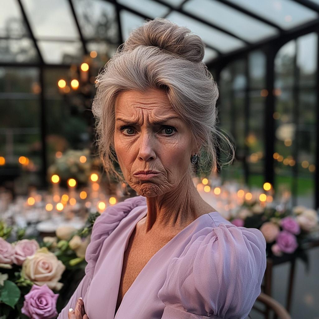 Una mujer mayor disgustada | Fuente: Midjourney