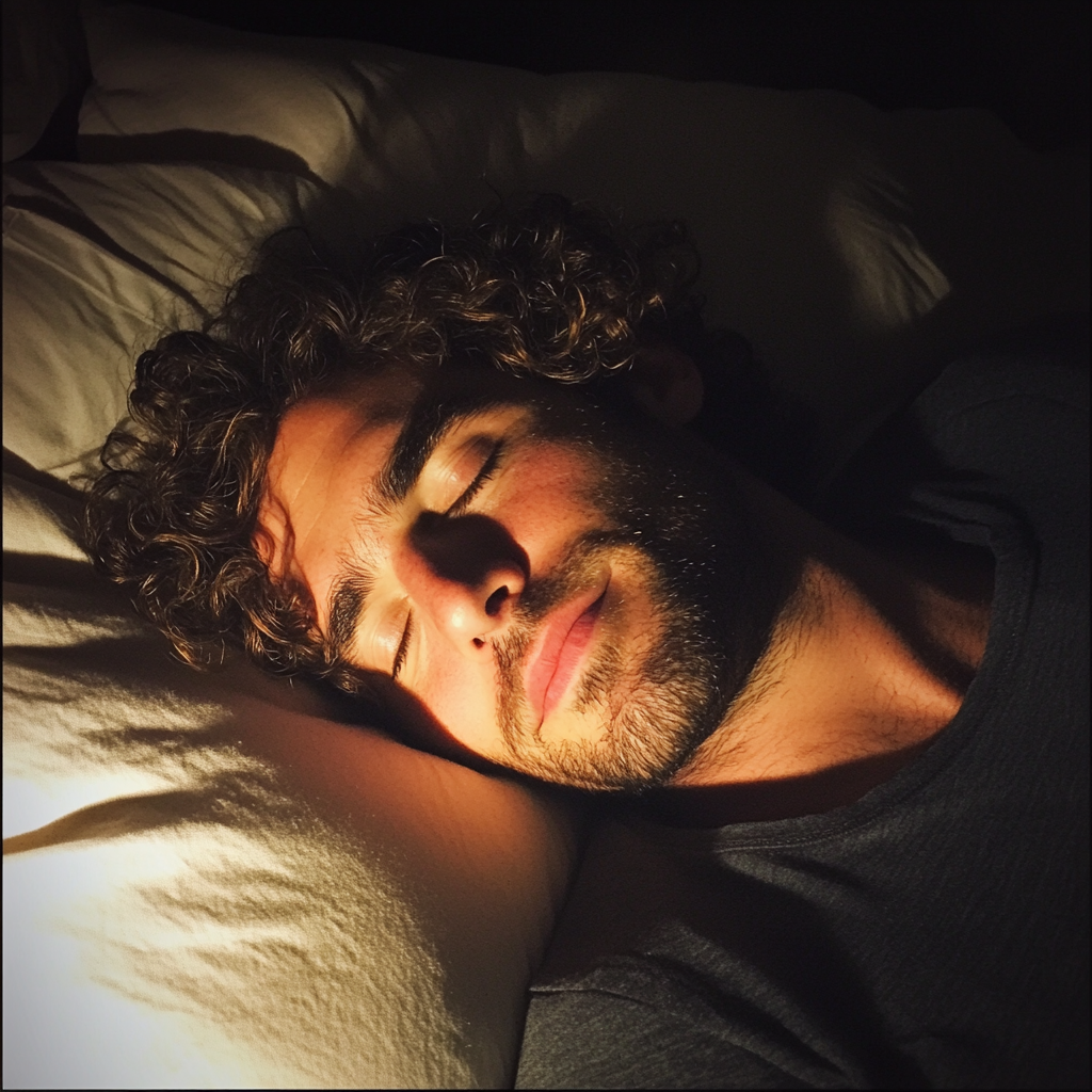 Un hombre dormido | Fuente: Midjourney