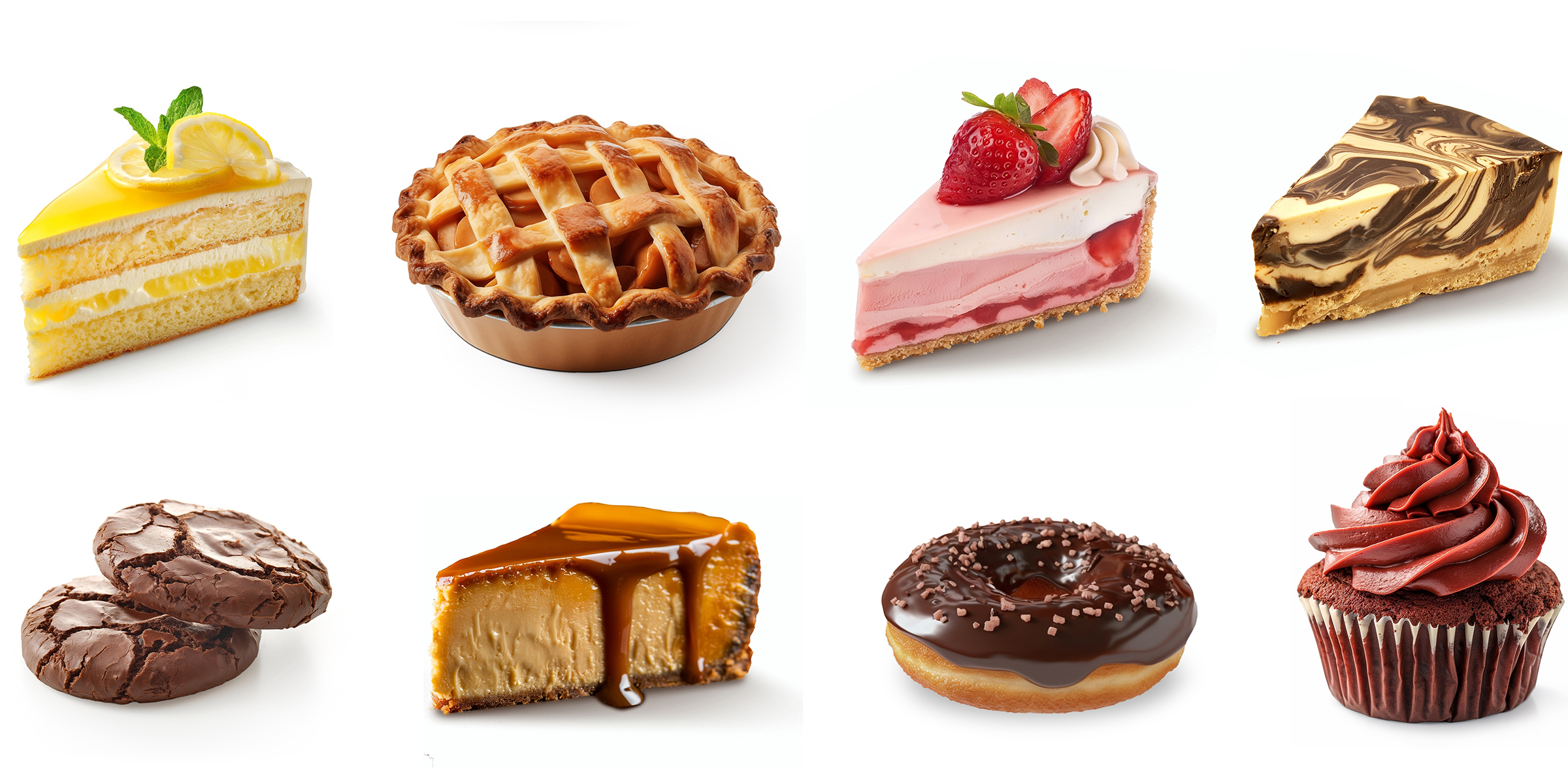 Una colección de deliciosos postres | Fuente: Shutterstock