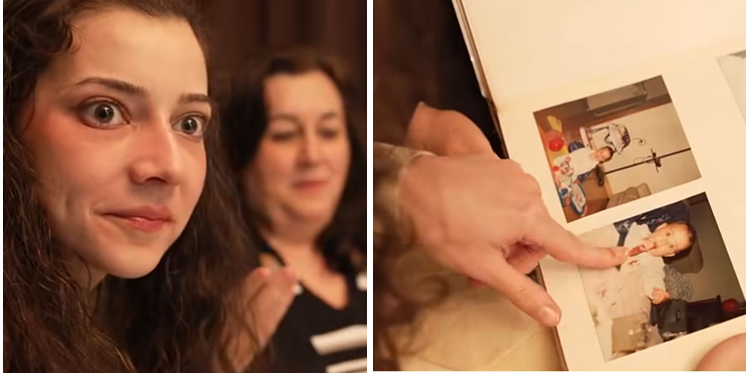 Noelia Castillo Ramos junto a su madre Yolanda Ramos | Noelia Castillo Ramos mostrando fotografías de su infancia | Fuente: Facebook/Antena 3 Noticias