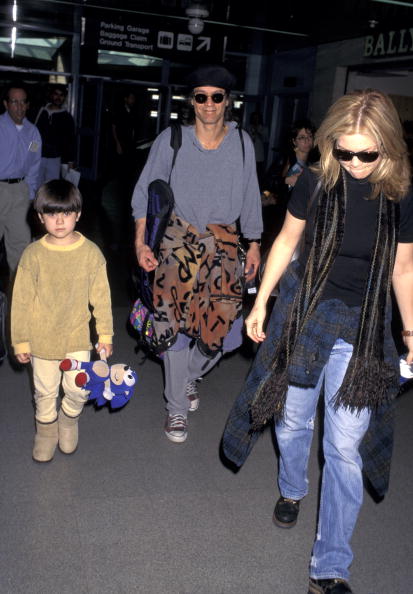 Eddie Van Halen, Valerie Bertinelli y su hijo Wolfgang en Los Ángeles, California. | Foto: Getty Images