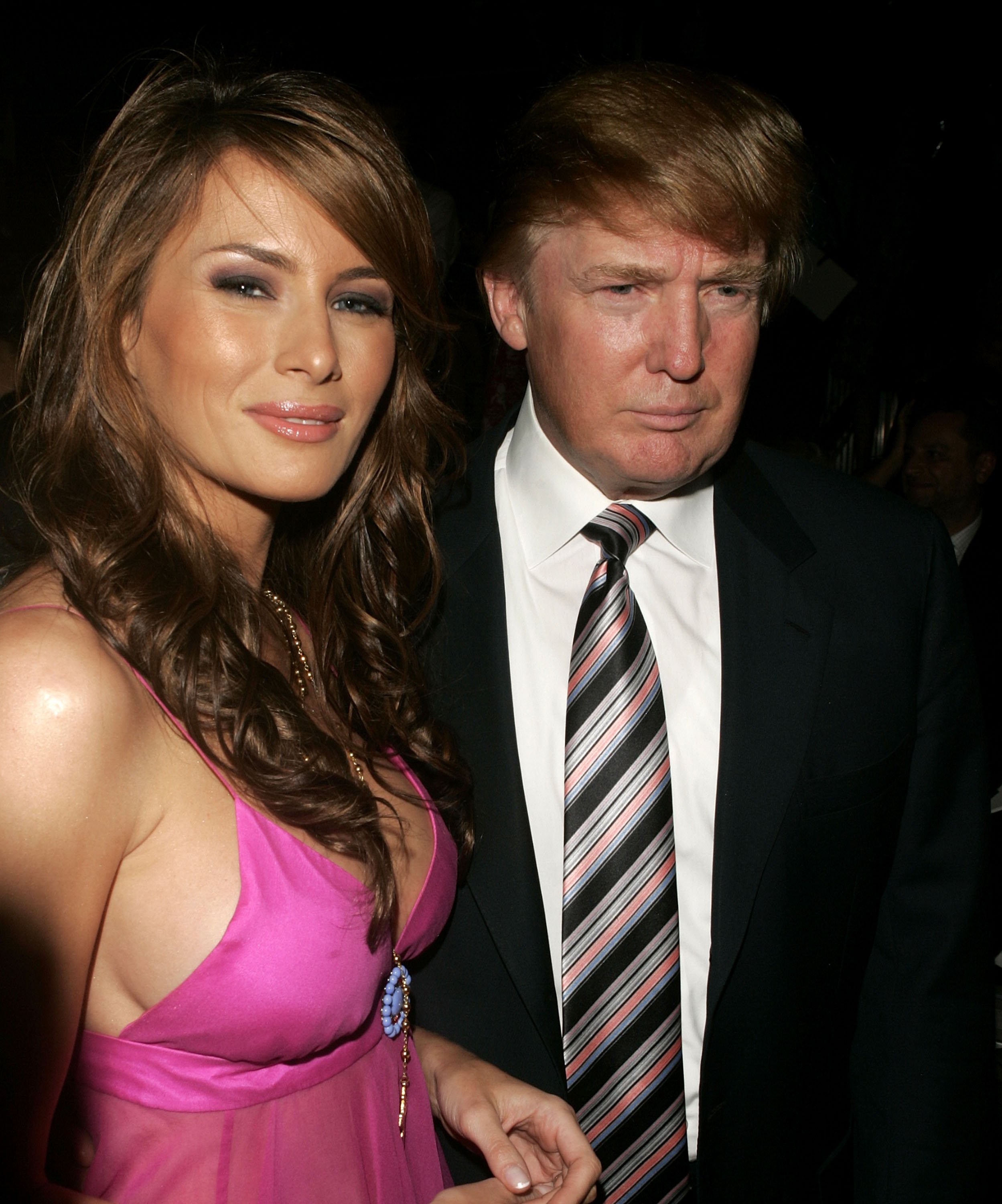 Donald y Melania Trump en la Semana de la Moda Olympus en 2005 | Foto: Getty Images