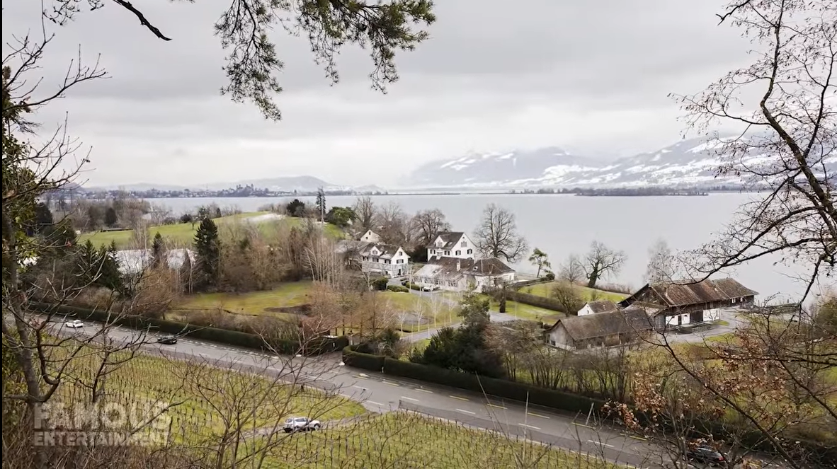 La propiedad de Tina Tuner y Erwin Bach con vistas al lago de Zúrich en Zúrich, Suiza. | Foto: YouTube@FamousEntertainment
