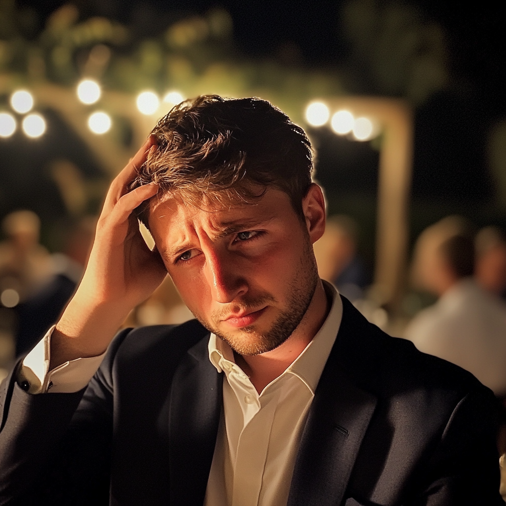 Un hombre disgustado | Fuente: Midjourney