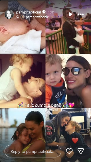 Carolina Pampita Ardohain compartió una serie de imágenes para conmemorar el cumpleaños de su hijo Benicio | Fuente: Instagram Stories/pampitaoficial1