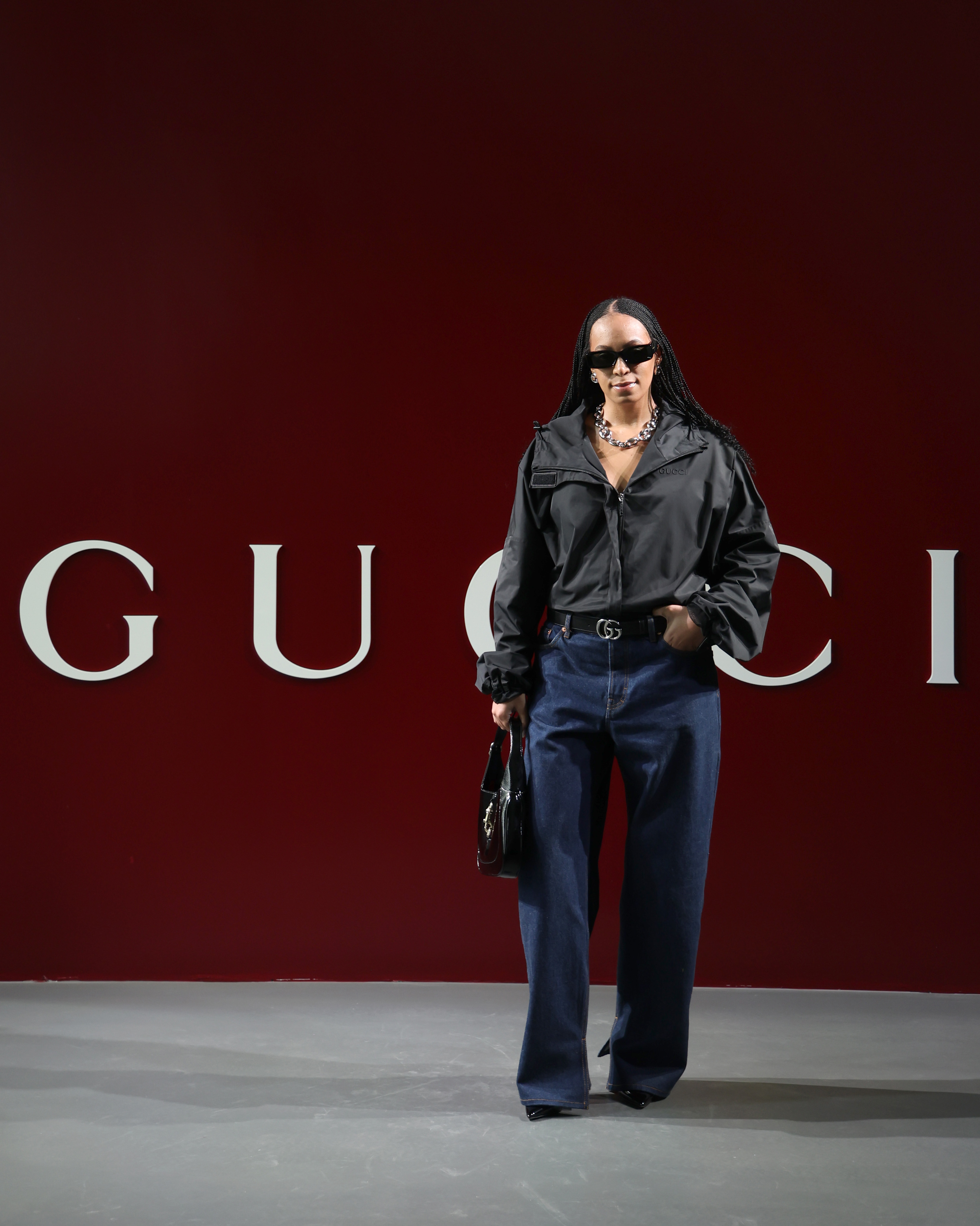 Solange Knowles asiste al desfile Gucci Women's Fall Winter 2024 durante la Milan Fashion Week Womenswear Fall/Winter 2024-2025 en Milán, Italia, el 23 de febrero de 2024 | Fuente: Getty Images