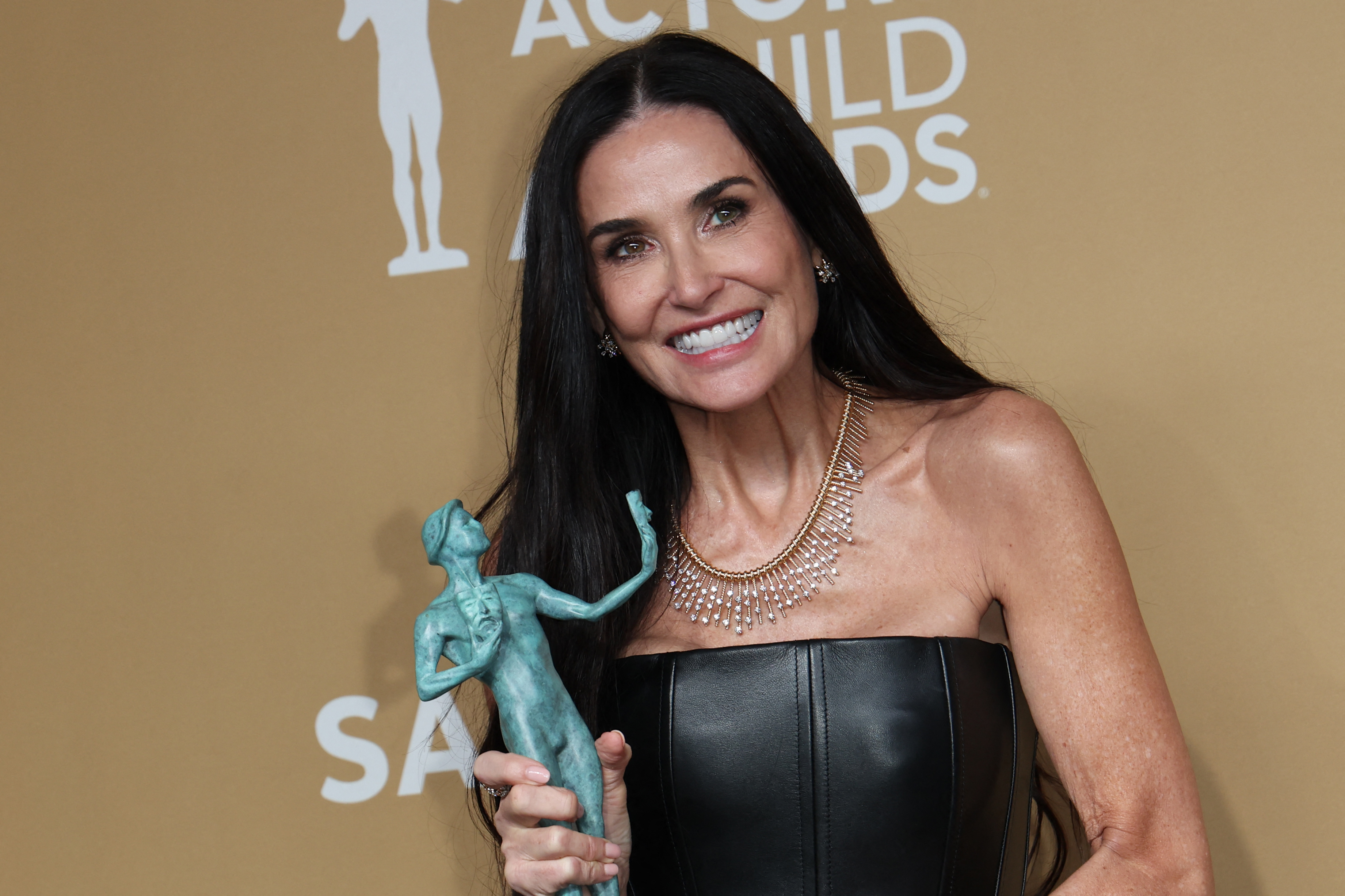 Demi Moore durante los 31º Premios Anuales del Sindicato de Actores el 23 de febrero de 2025, en Los Ángeles, California. | Fuente: Getty Images