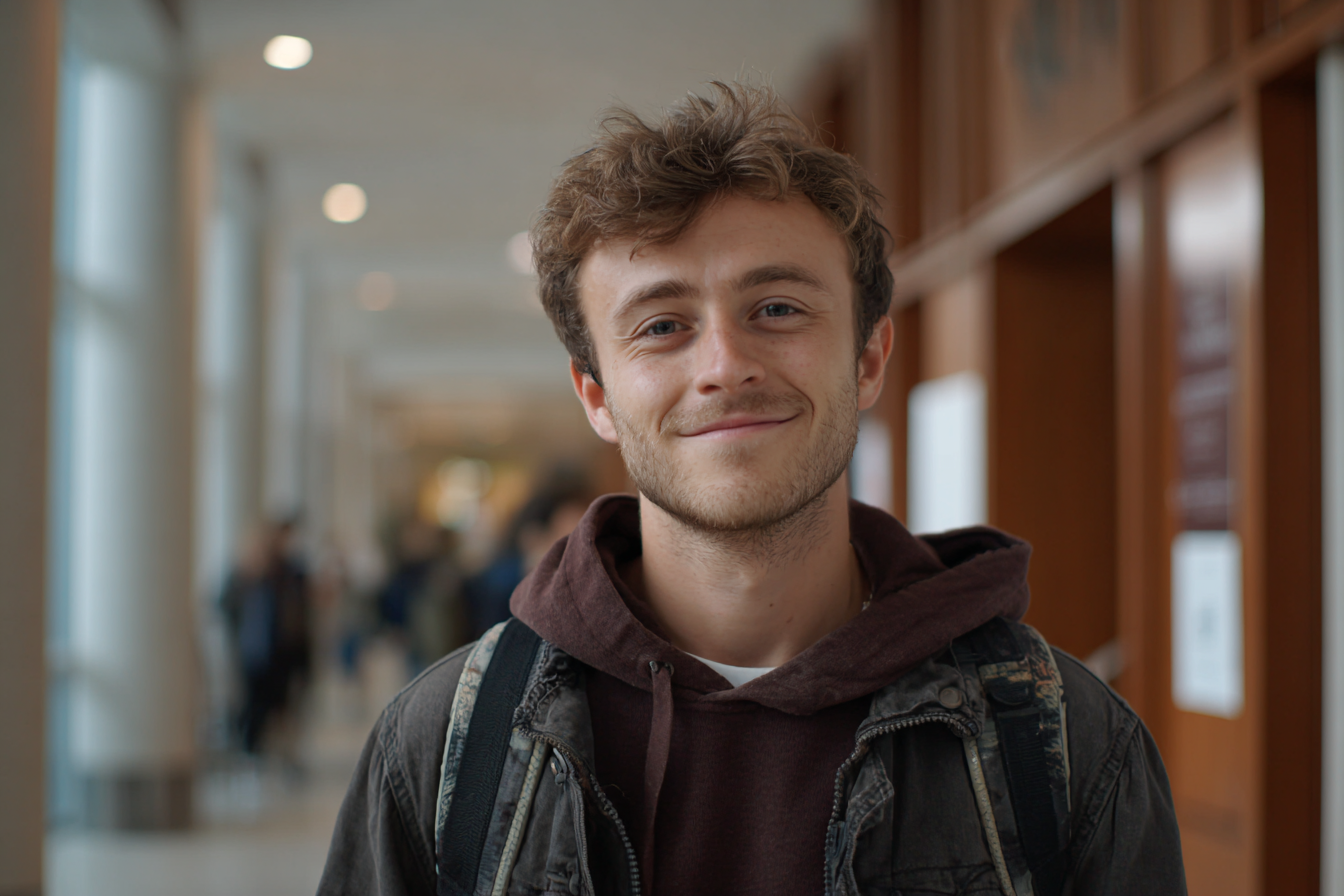 Un joven | Fuente: Midjourney