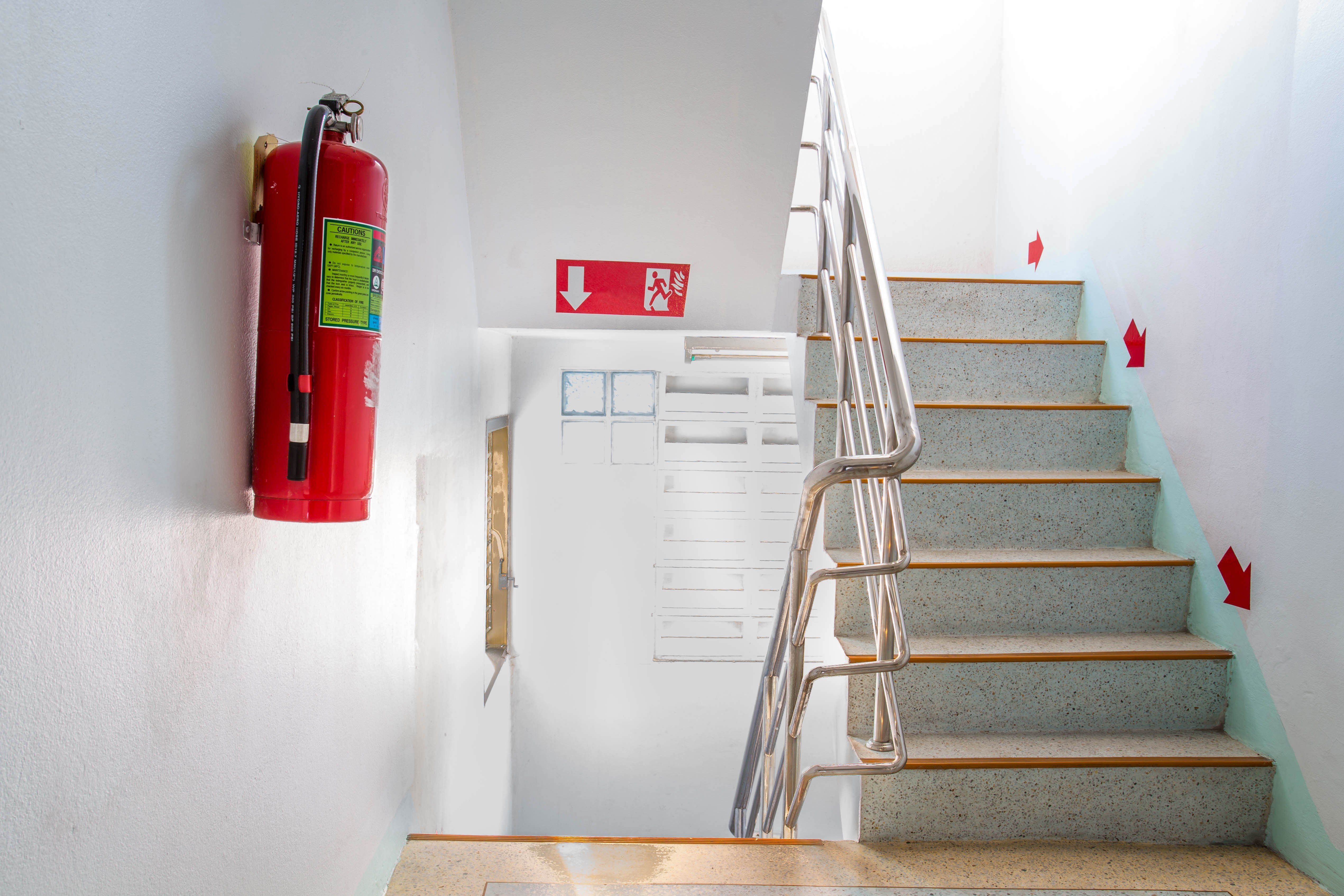 Escalera de incendios | Fuente: Shutterstock.com