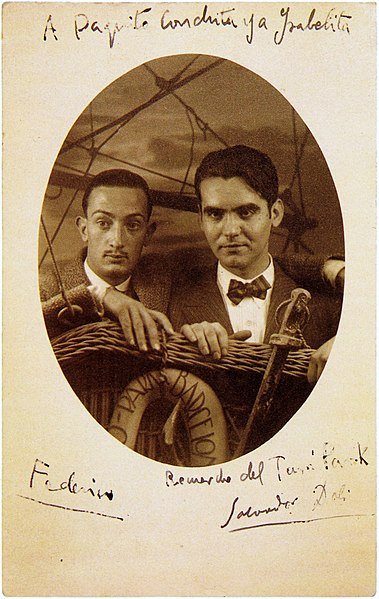 Salvador Dalí, Federico García Lorca, Barcelona, 1925.| Fuente: commons.wikimedia.org