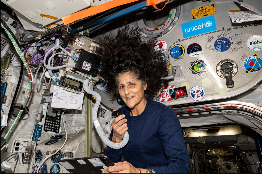 Una foto de Sunita Williams en el espacio publicada el 24 de agosto de 2024 | Fuente: X/NASA