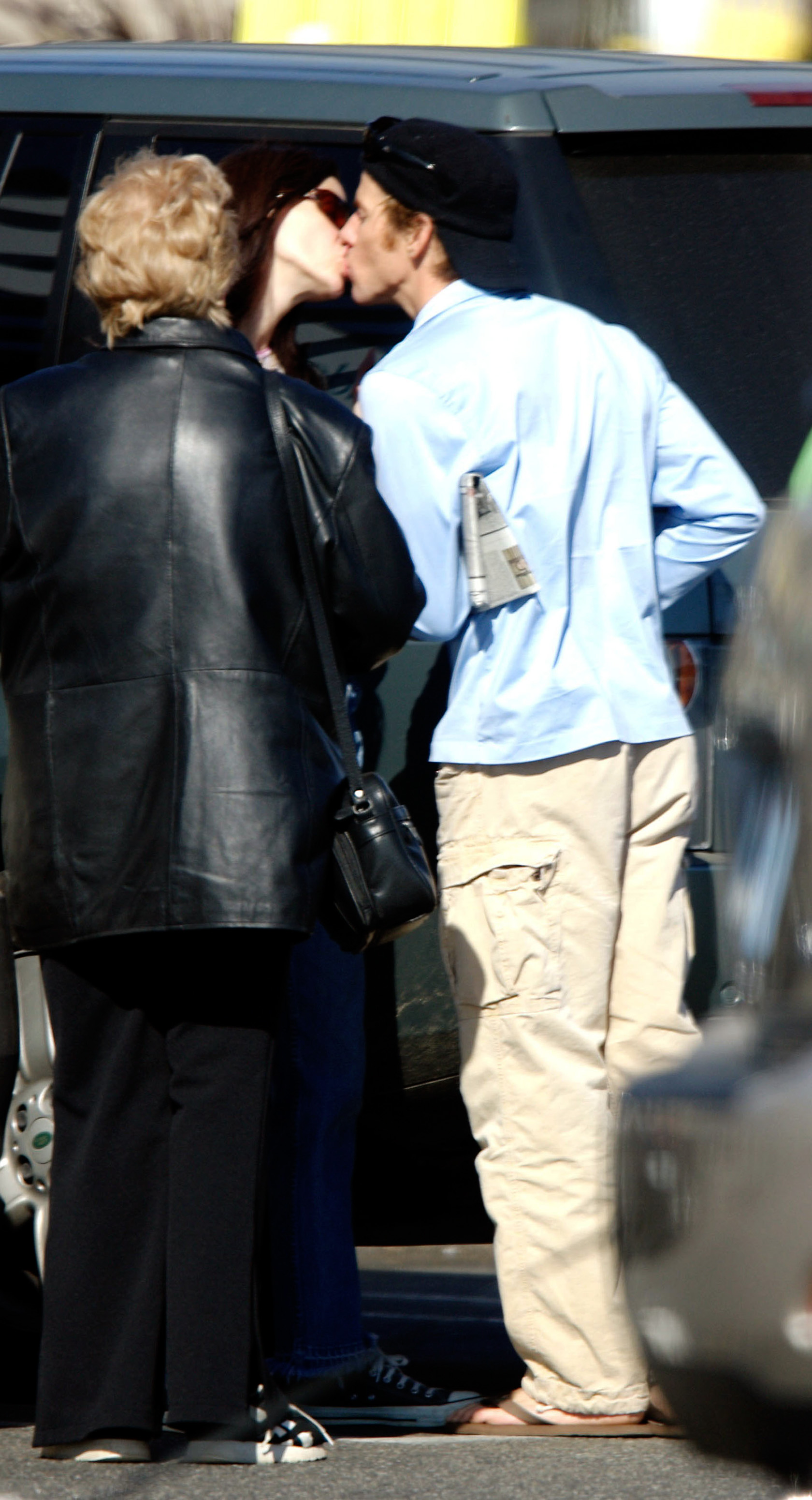 La superestrella y su marido aparecen en Los Ángeles, California, el 22 de enero de 2006. | Fuente: Getty Images