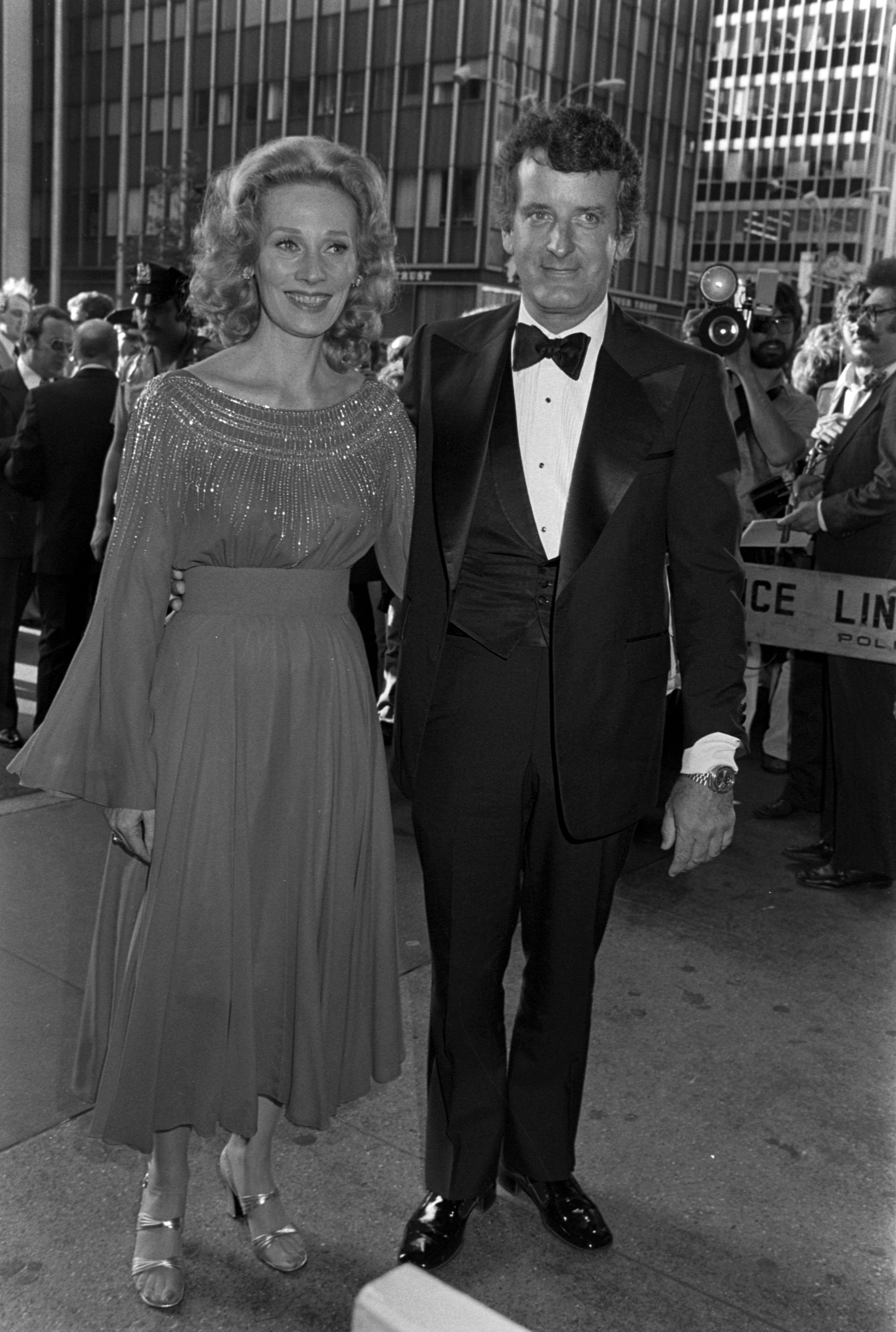 Candace Hilligoss y Nicholas Coster asisten a un acto en el Radio City Music Hall de Nueva York el 29 de junio de 1977. | Fuente: Getty Images