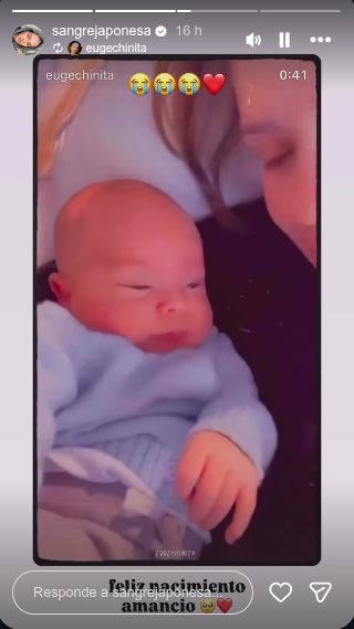 El video compartido en historias por la "China" Suárez. | Foto: instagram.com/sangrejaponesa