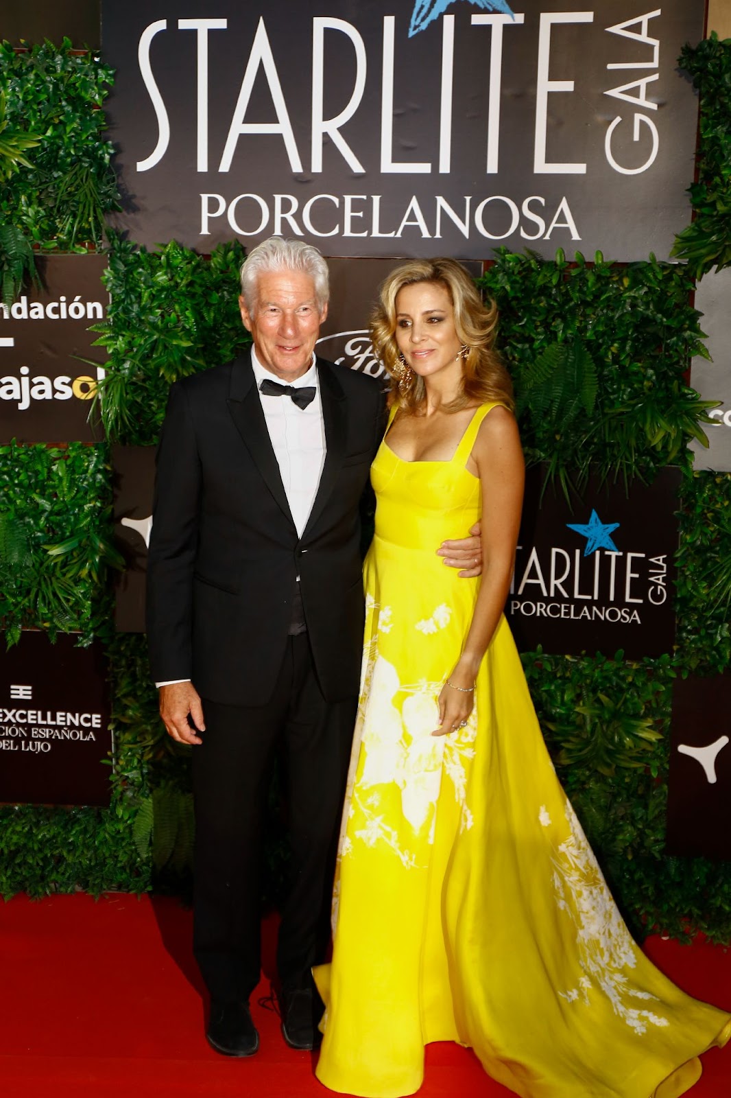 Richard Gere y Alejandra Silva en la Gala Starlite Porcelanosa el 14 de agosto de 2022 en Marbella, España | Fuente: Getty Images