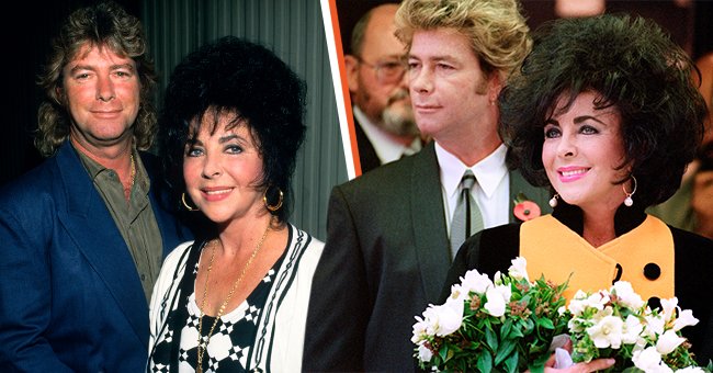 Larry Fortensky y Elizabeth Taylor en la década de 1990. | Foto: Getty Images