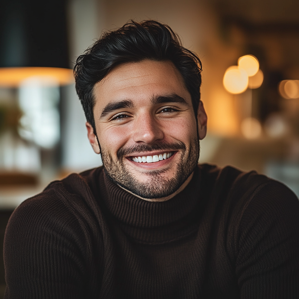 Un hombre sonriente | Fuente: Midjourney