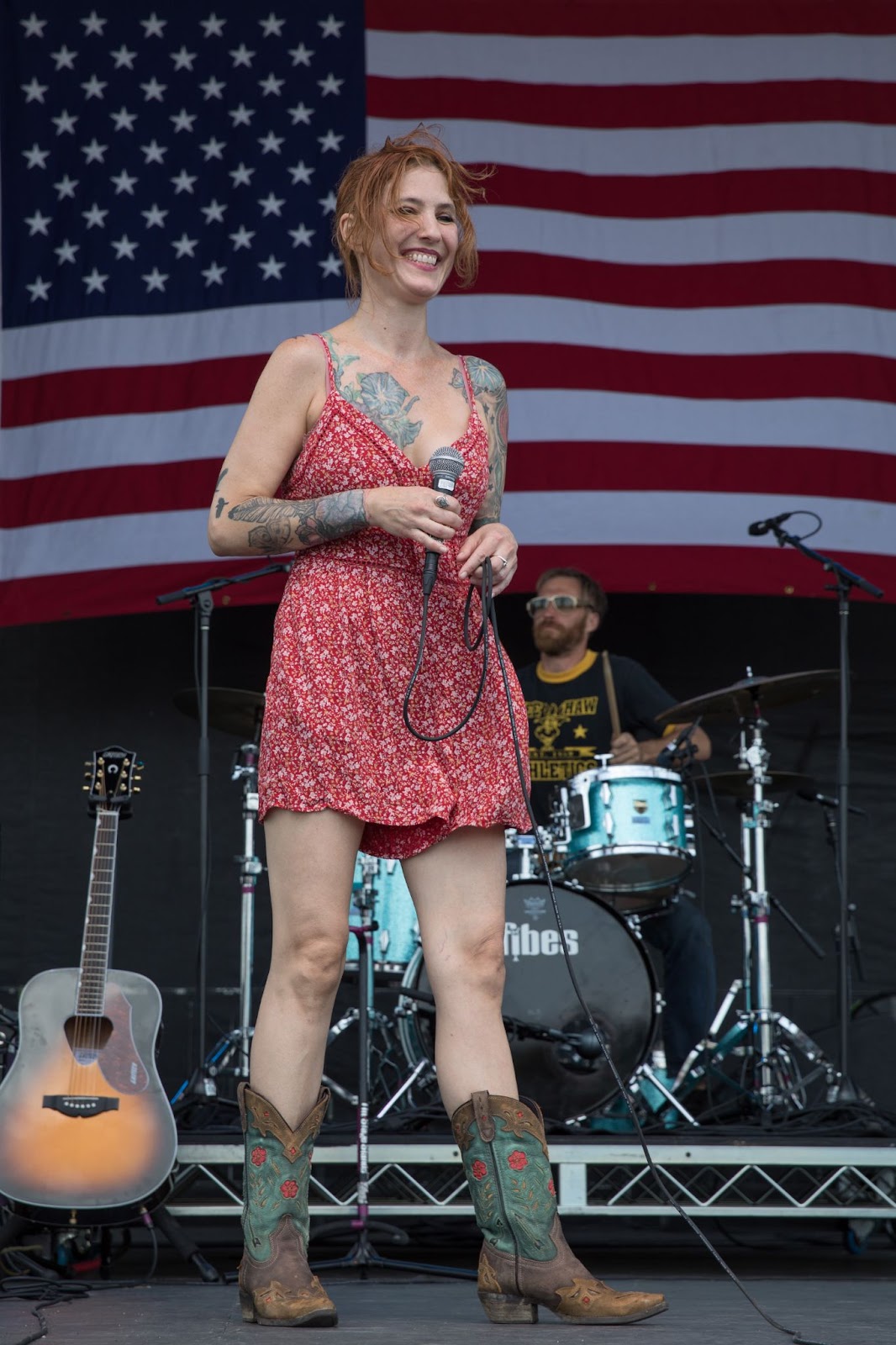 Casey Kristofferson y su banda actuando durante el 46º Picnic Anual Willie Nelson del 4 de Julio el 4 de julio de 2019, en Austin, Texas. | Fuente: Getty Images