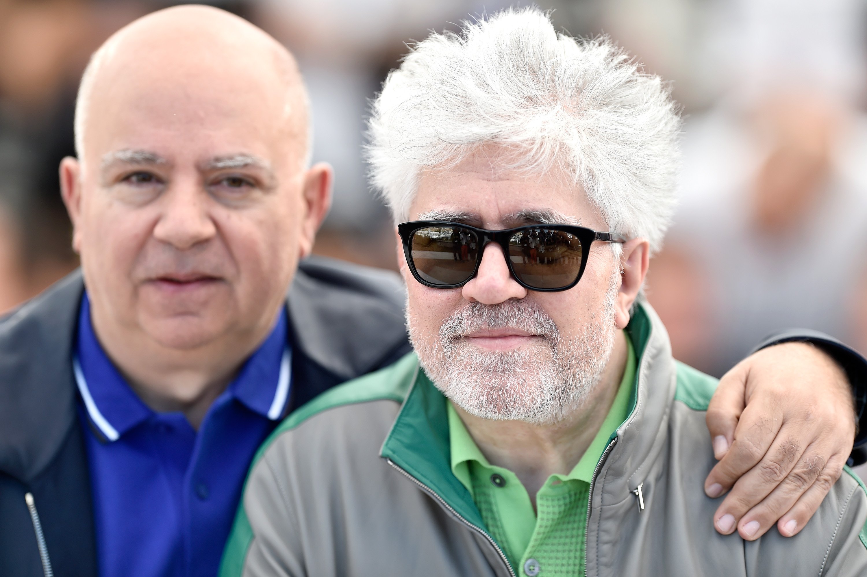 Agustín Almodóvar y su hermano Pedro en el Festival de Cine de Cannes en 2016. | Foto: Getty Images