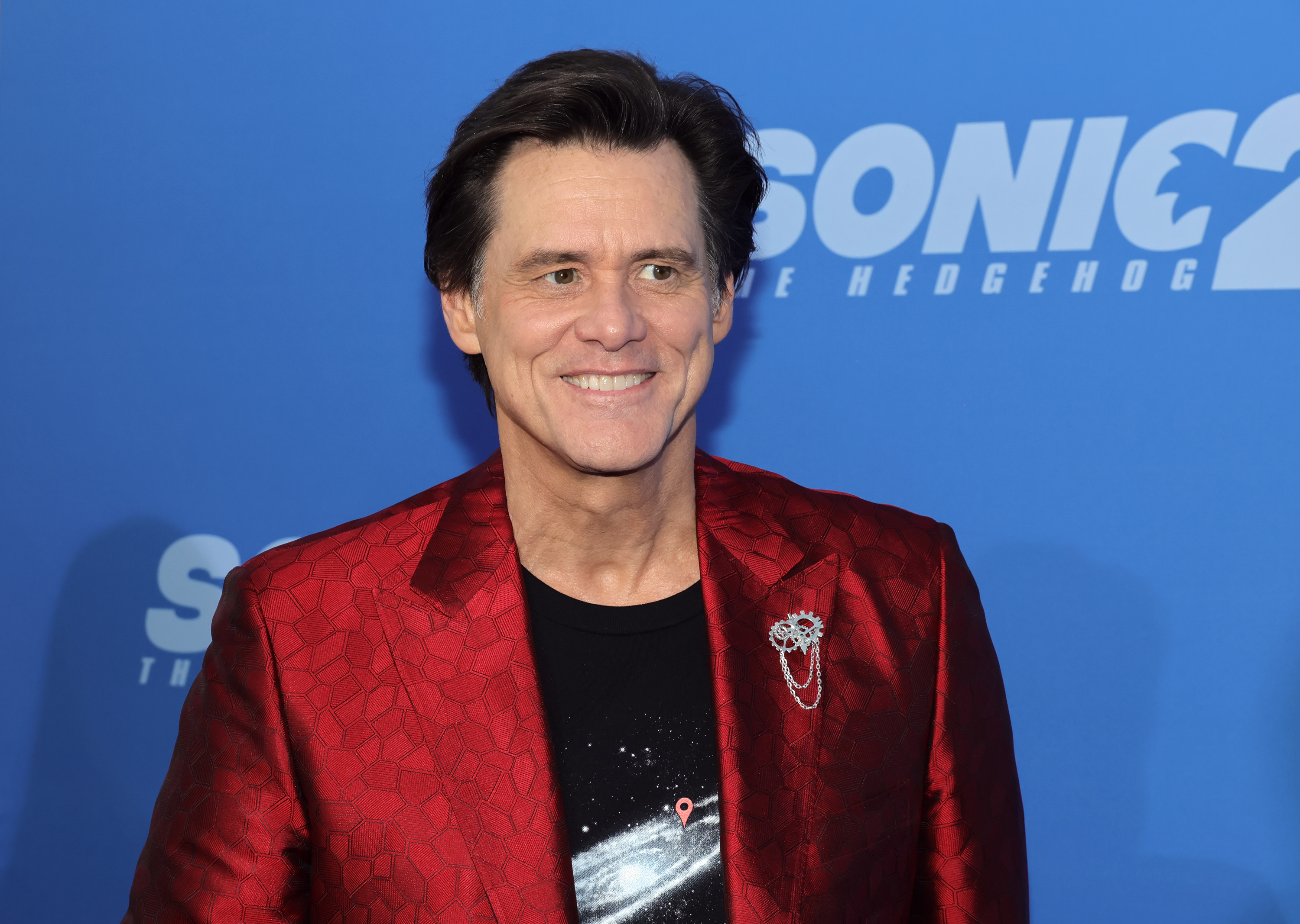 Jim Carrey el 05 de abril de 2022 en Los Ángeles, California | Fuente: Getty Images