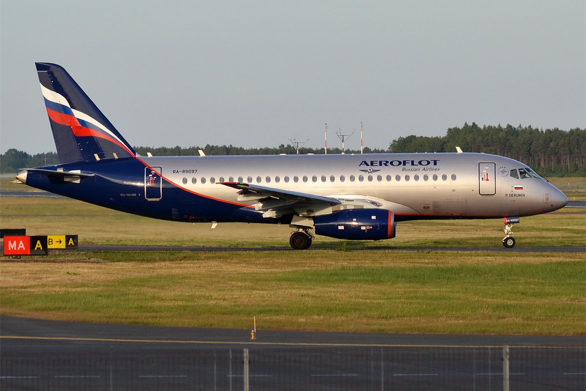 Aeronave Aeroflot, RA-89097, Sukhoi Superjet 100-95B. | Imagen: Wikimedia Commons