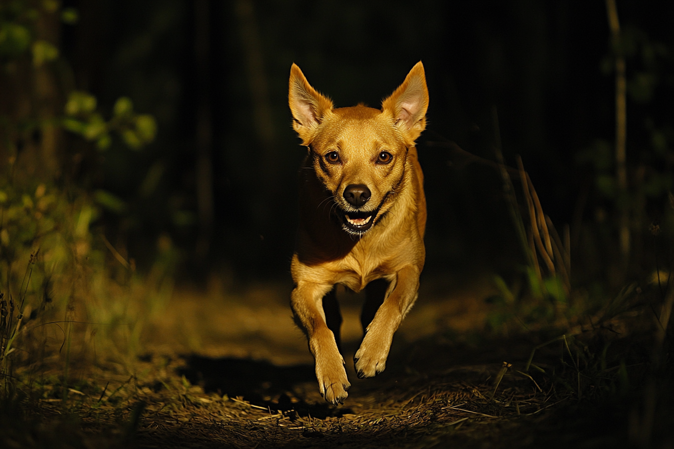 Un perro corriendo | Fuente: Midjourney