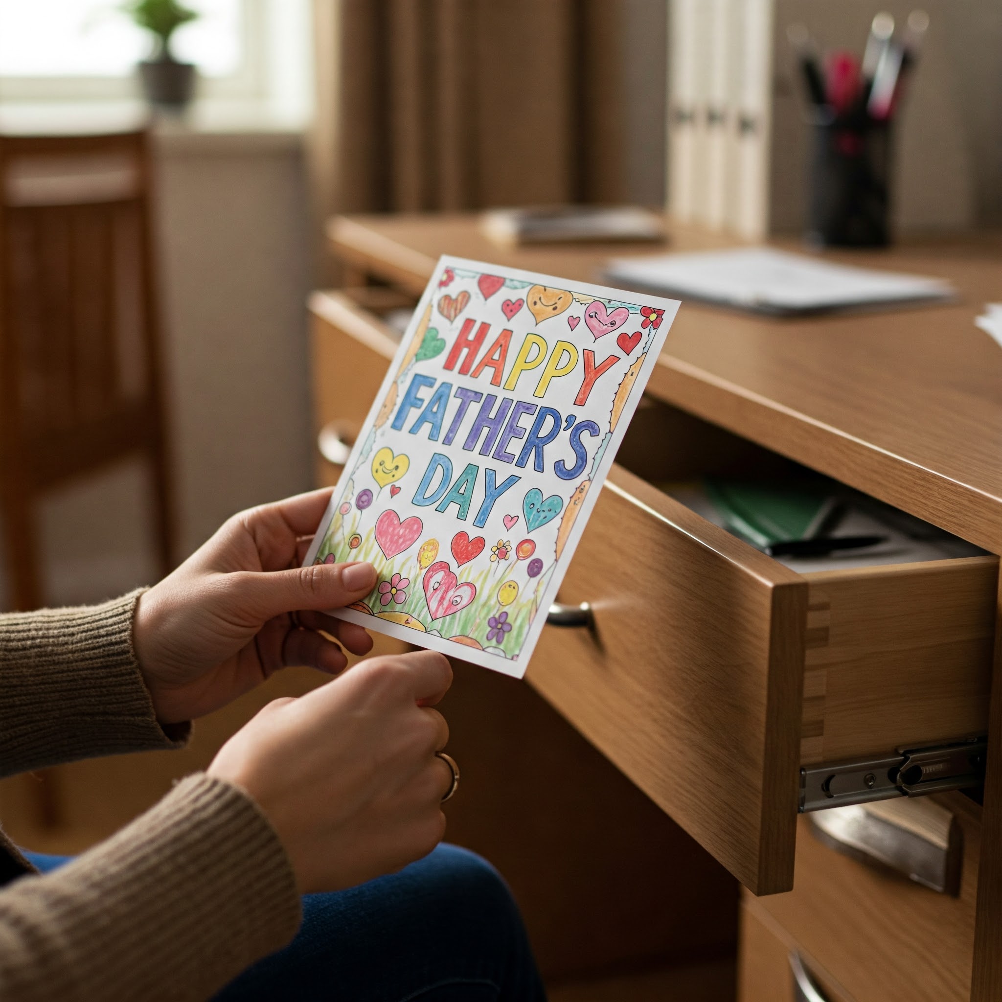 Una tarjeta de felicitación sostenida por una mujer | Fuente: Géminis