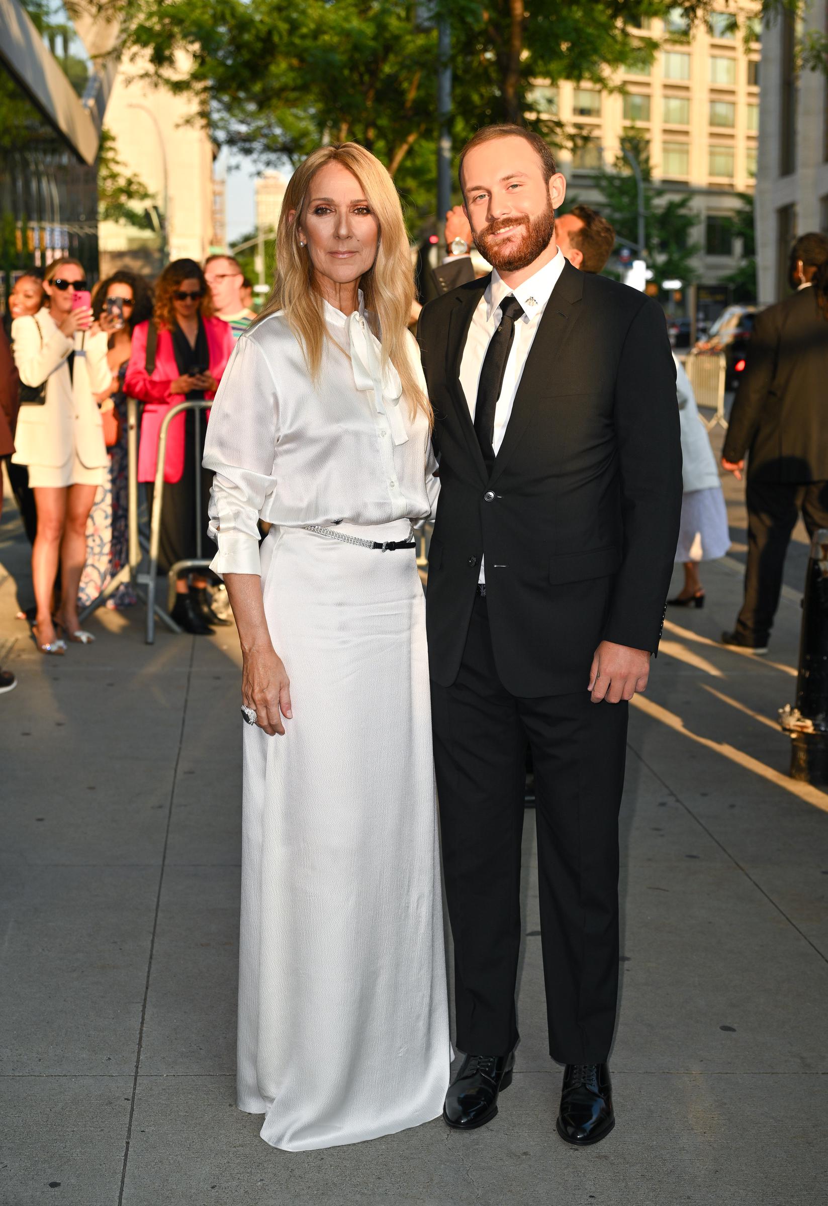 René-Charles Angélil y Céline Dion en la proyección del evento especial de NY "I Am: Celine Dion" el 17 de junio de 2024 en Nueva York. | Fuente: Getty Images