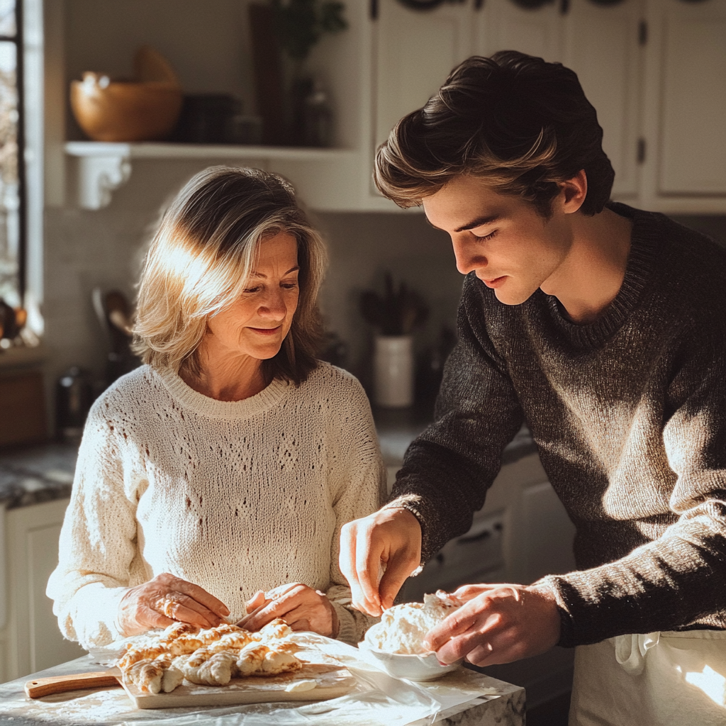 Un dúo de repostería formado por madre e hijo | Fuente: Midjourney