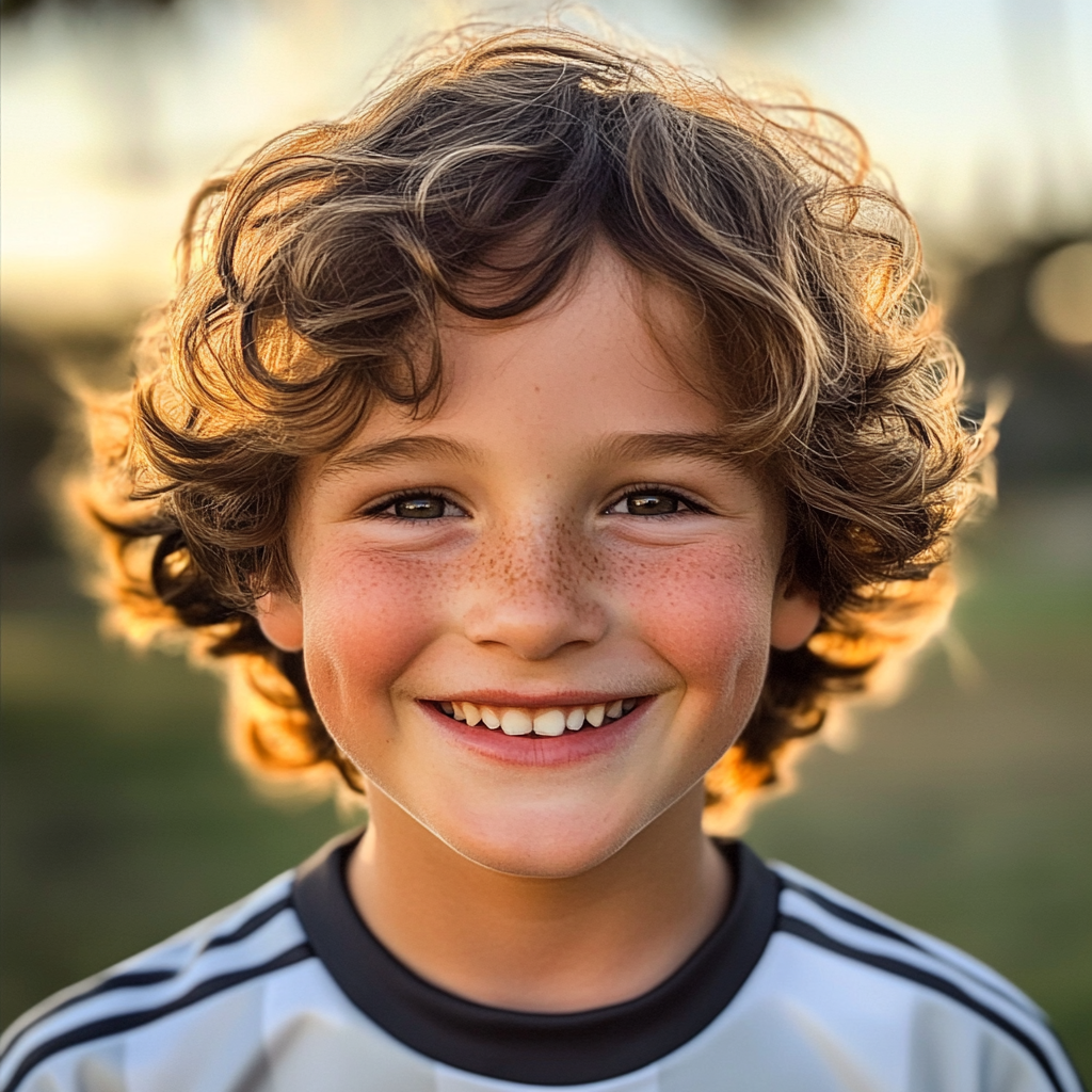 Un niño sonriente | Fuente: Midjourney