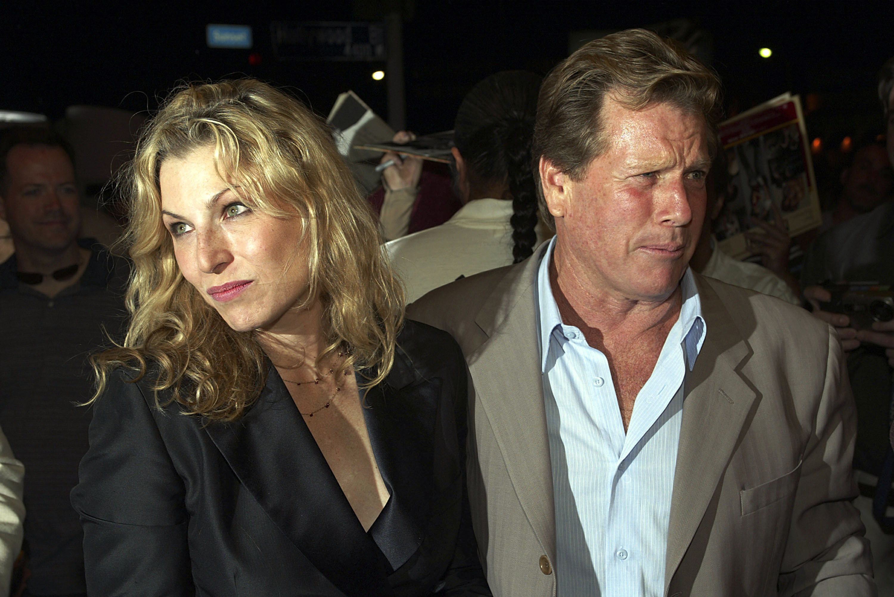 Tatum O'Neal y su padre, Ryan, en la proyección del 30 aniversario de "Paper Moon" el 21 de agosto de 2003, en Los Ángeles, California | Fuente: Getty Images