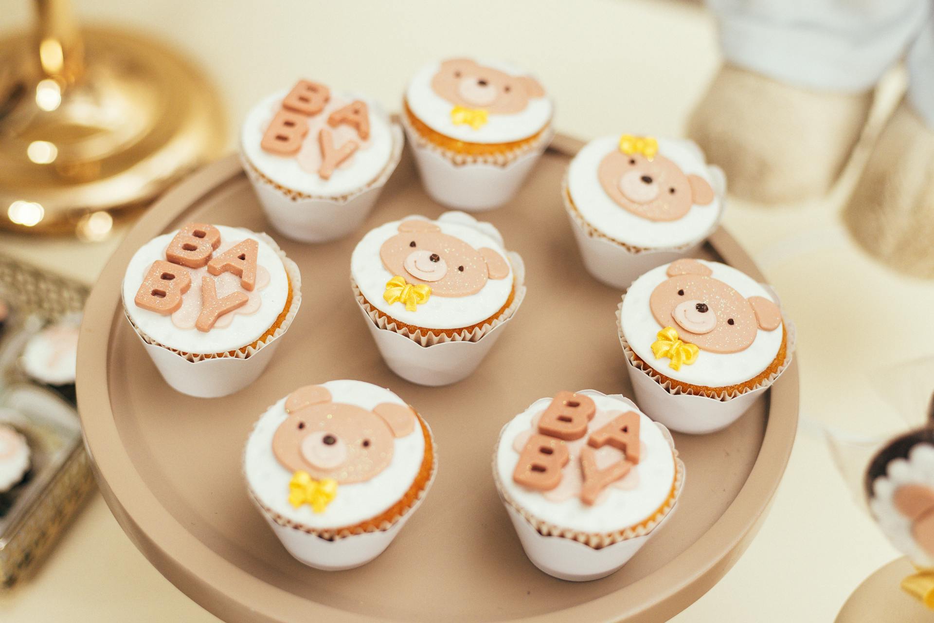 Cupcakes para baby shower | Fuente: Pexels