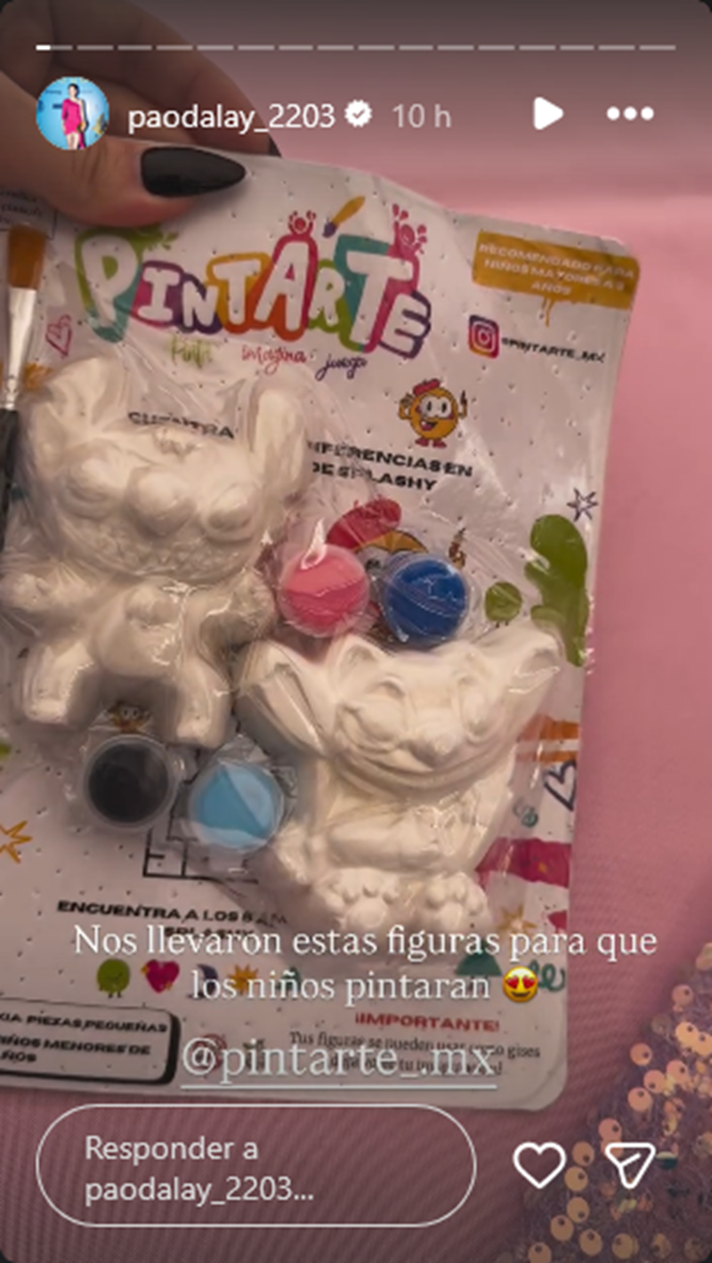 Paola Dalay mostró los sets creativos personalizados que entregó a los niños durante el festejo de su hija Tessa | Fuente: Instagram/paodalay_2203