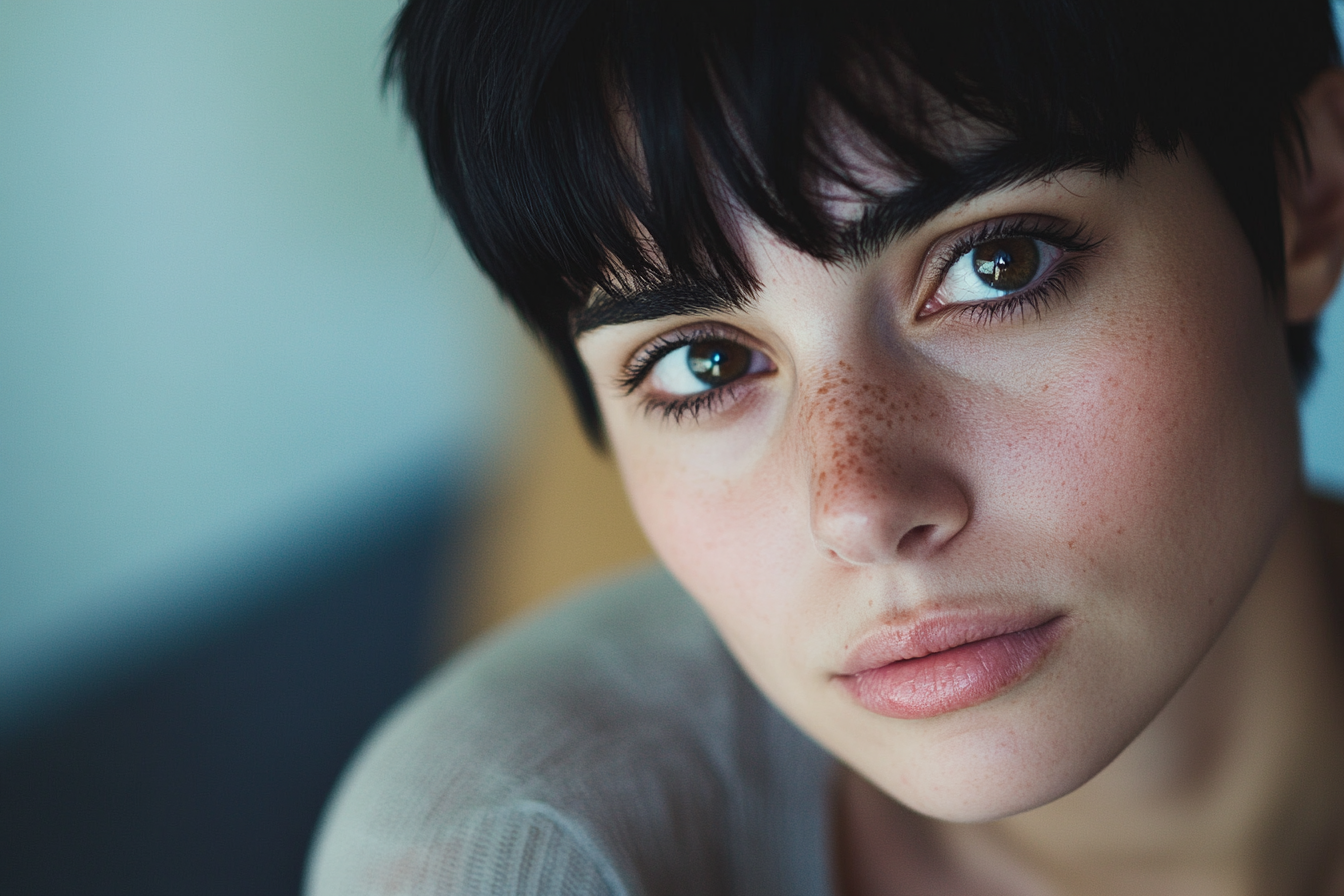Una mujer emocional | Fuente: Midjourney