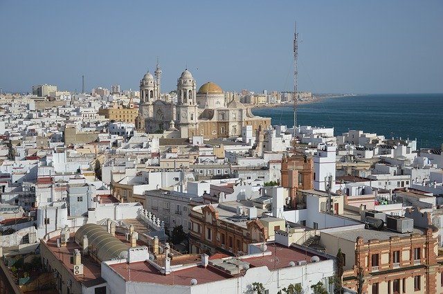 Imagen panorámica de Cádiz, España. | Foto: Pixabay