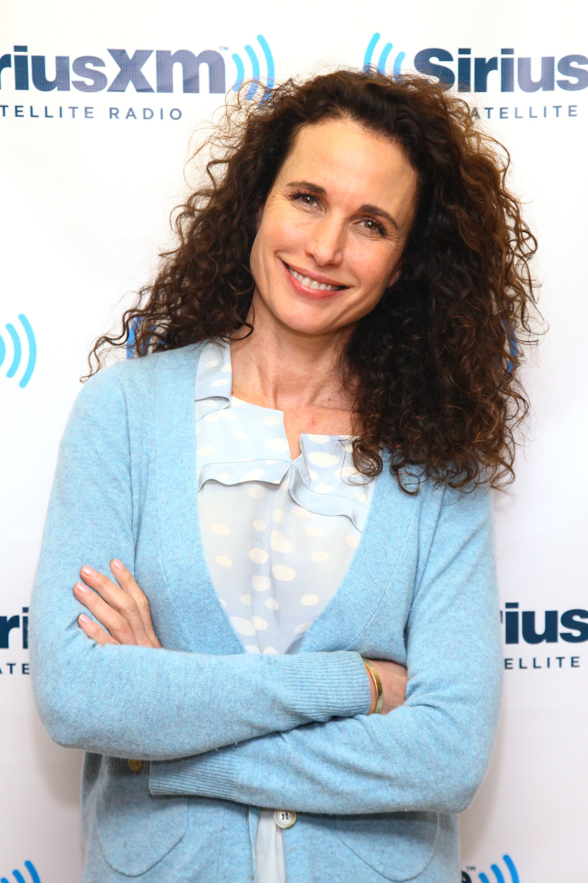 Andie MacDowell en los Estudios SiriusXM el 7 de febrero de 2012, en Nueva York. | Foto: Getty Images