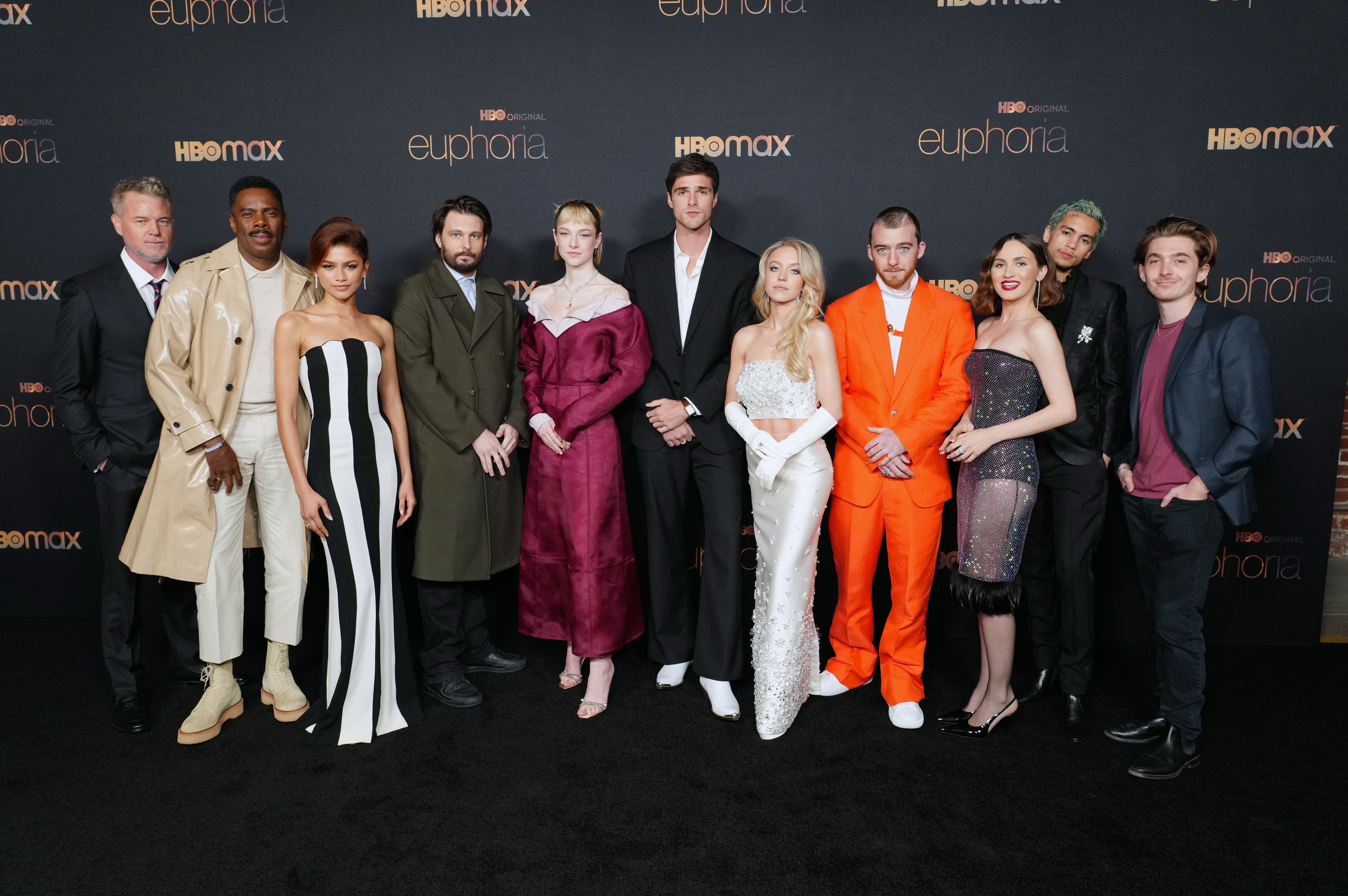El reparto de "Euphoria" en la sesión fotográfica de la segunda temporada en Los Ángeles, California, el 5 de enero de 2022. | Fuente: Getty Images