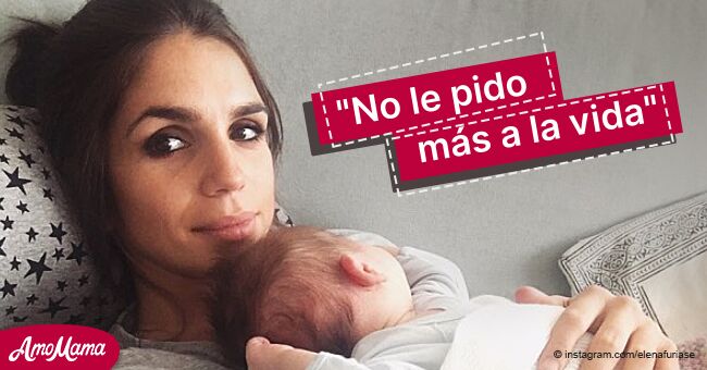 Elena Furiase eligió a la madrina para su hijo recién nacido