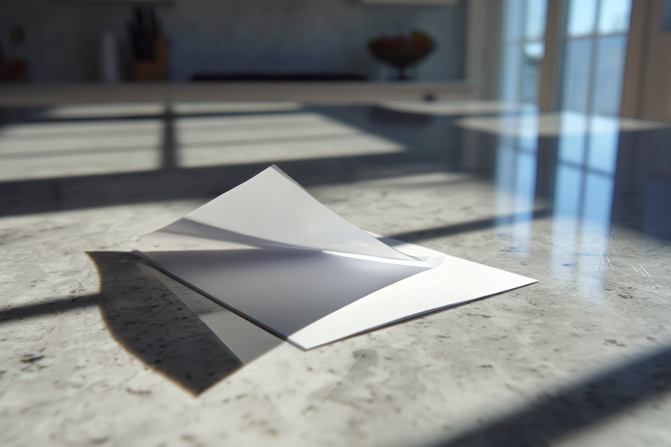 Una nota sul bancone della cucina | Fonte: Midjourney