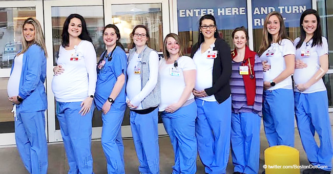 Once enfermeras en el Memorial Hospital están embarazadas al mismo tiempo
