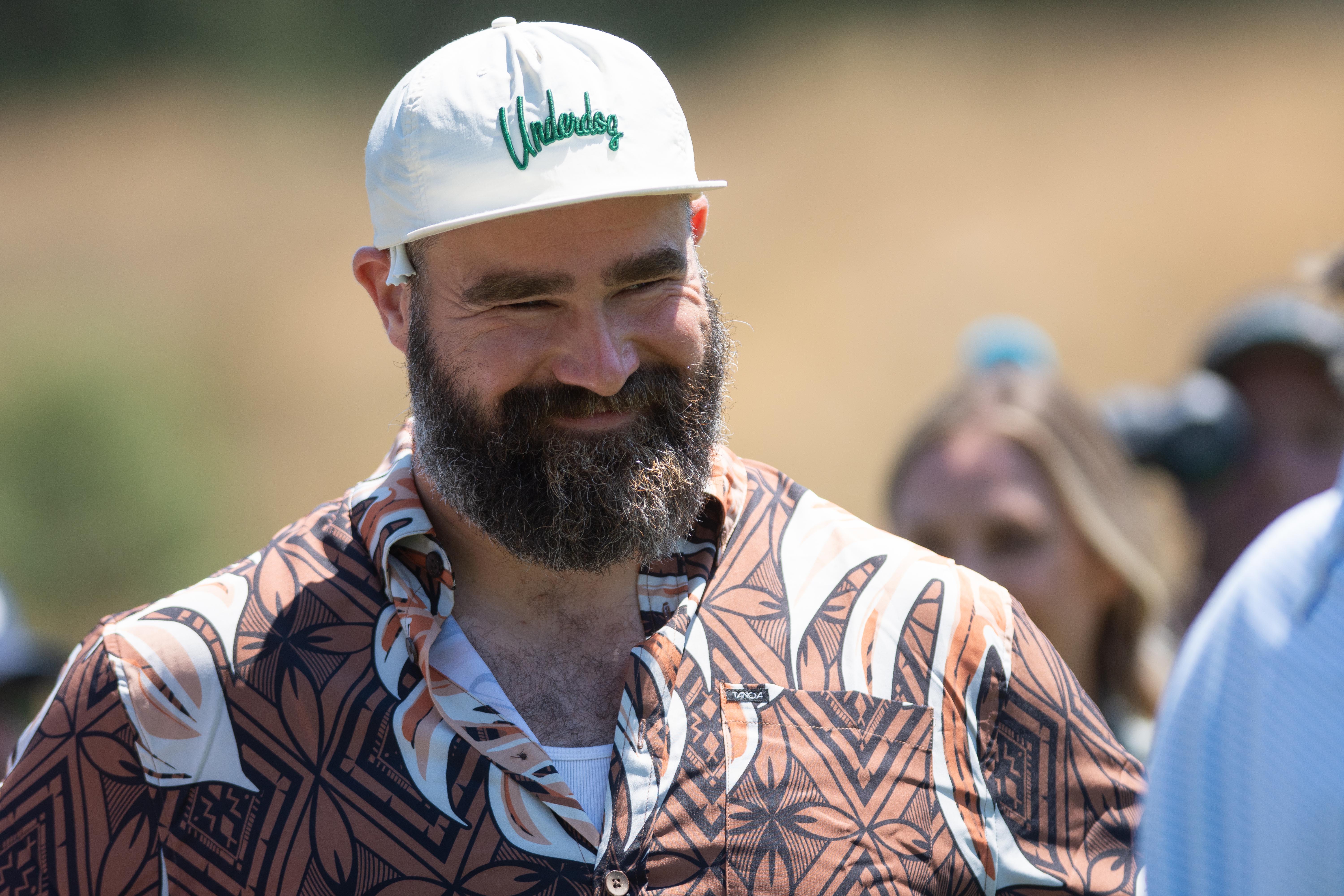 Jason Kelce en el ACC Celebrity Golf Championship en el campo de golf Edgewood Tahoe el 11 de julio de 2024, en Stateline, Nevada | Fuente: Getty Images