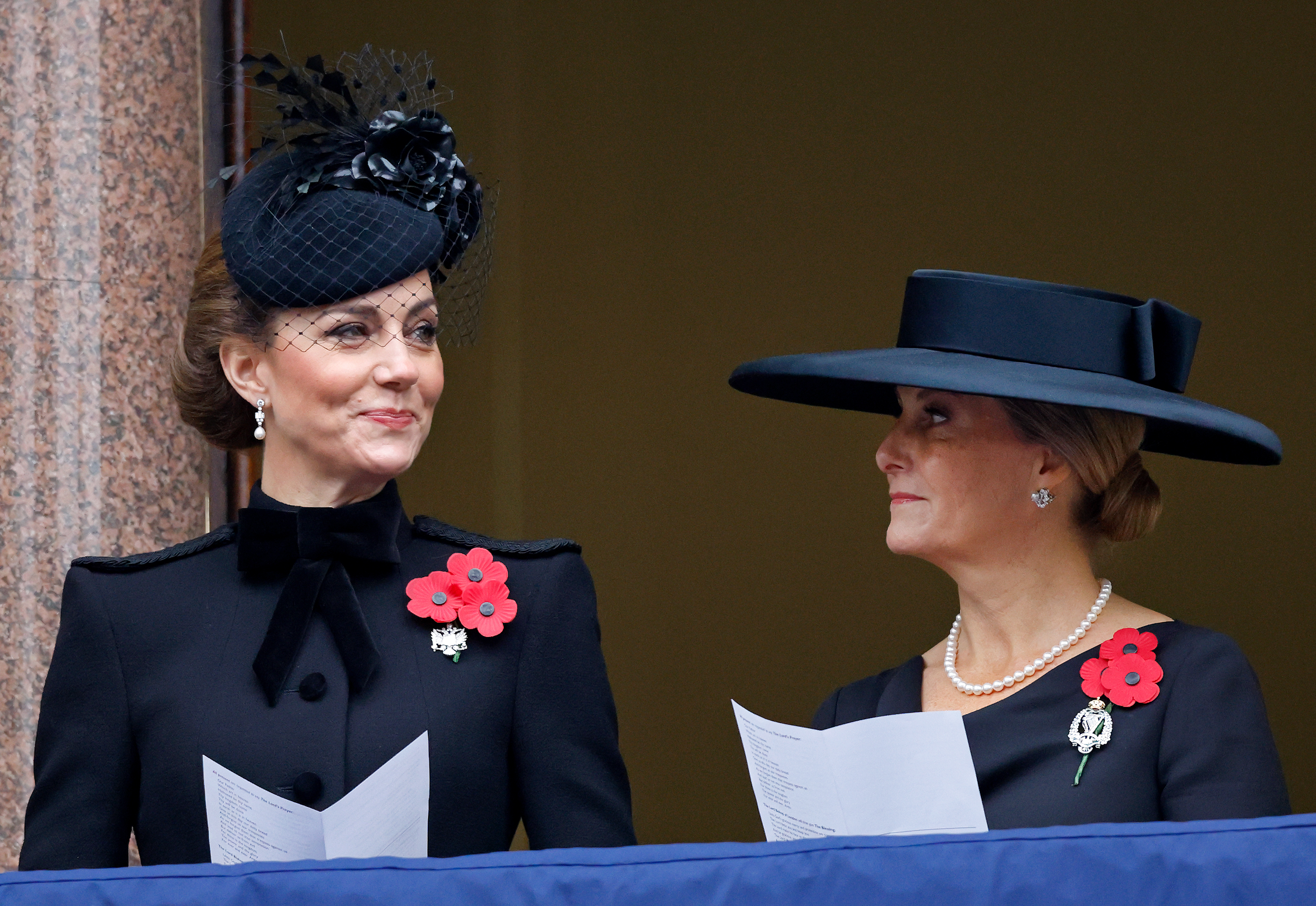 Catherine, princesa de Gales, y Sophie, duquesa de Edimburgo, asisten al Servicio Nacional de Conmemoración anual | Fuente: Getty Images