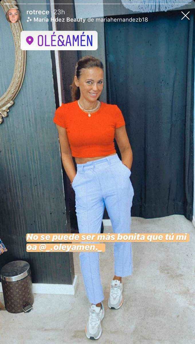 Rocío Flores alaba la belleza de Olga Moreno en un post de Instagram. | Foto: Instagram/rotrece