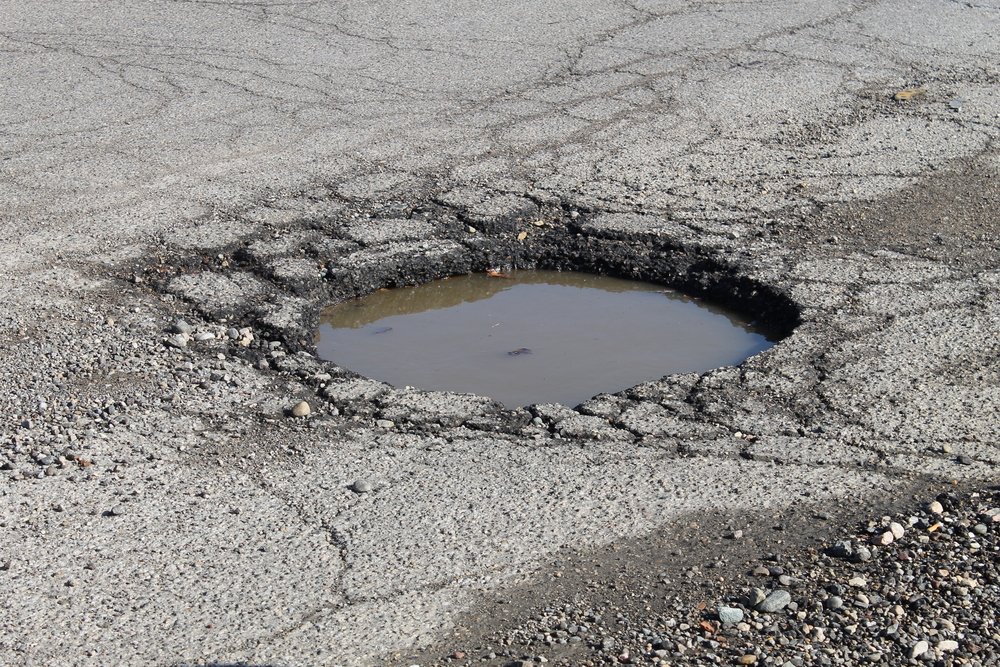 Bache en una callede asfalto. | Foto: Shutterstock