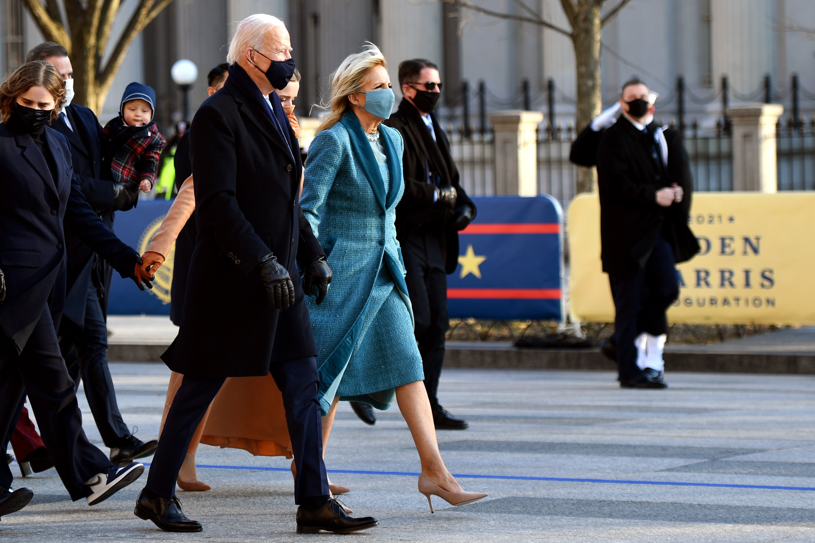 Joe Biden y Jill Biden durante la 59ª inauguración presidencial, el 20 de enero de 2021 en el Capitolio de los Estados Unidos en Washington, DC. | Foto: Getty Images