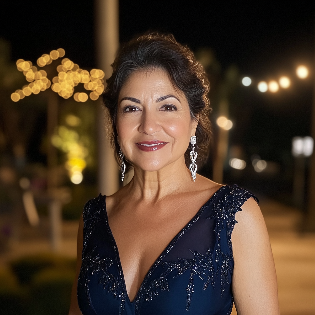 Una mujer mayor sonriente | Fuente: Midjourney