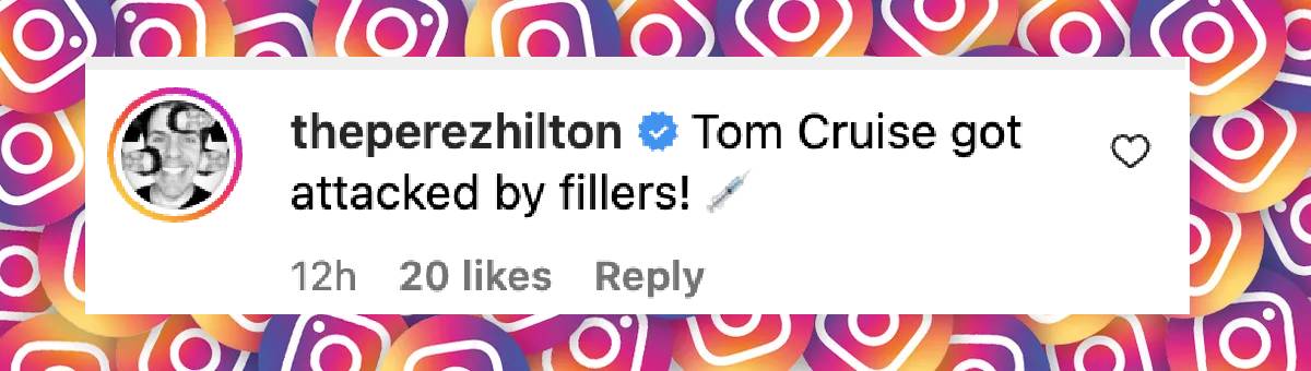 Un comentario de un fan sobre Tom Cruise, fechado el 18 de diciembre de 2024 | Fuente: Instagram/abcnews